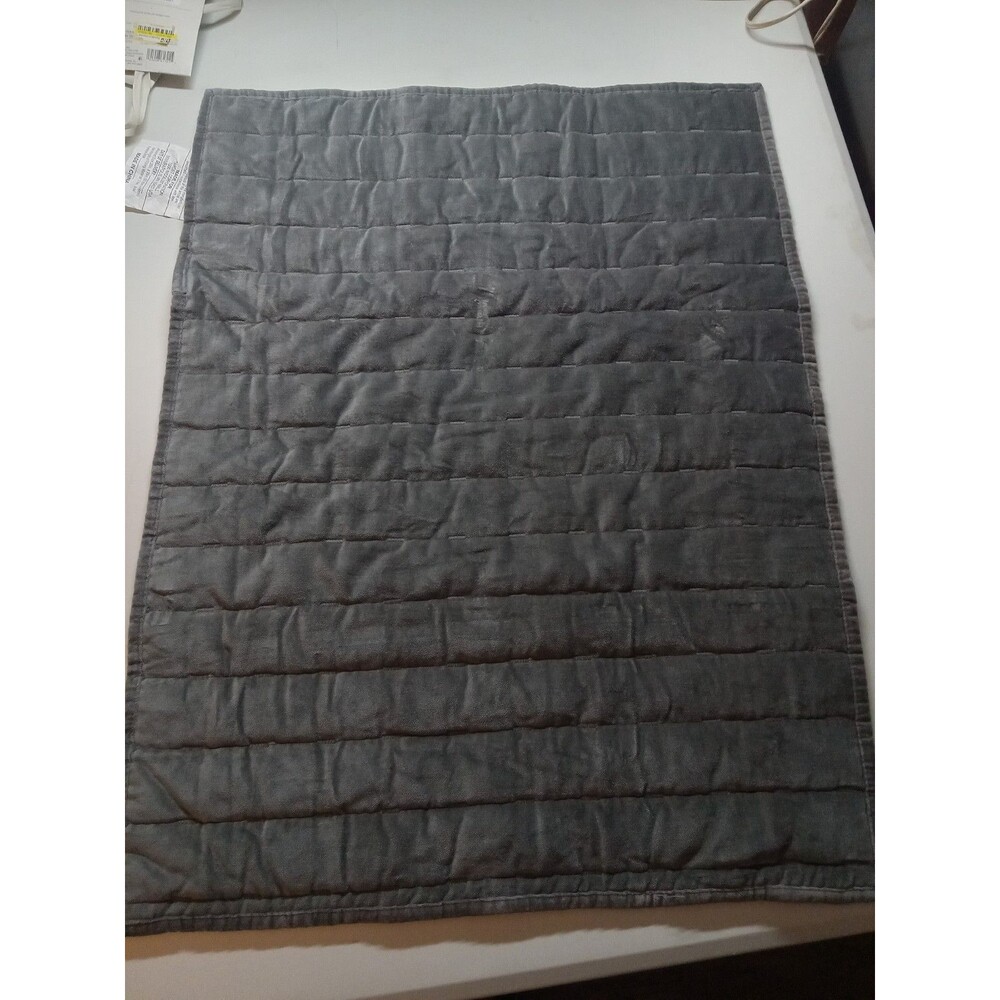 Standard Channel Stitch Velvet Quilt Sham Charcoal - Threshold: Cotton - Picture 4 of 6